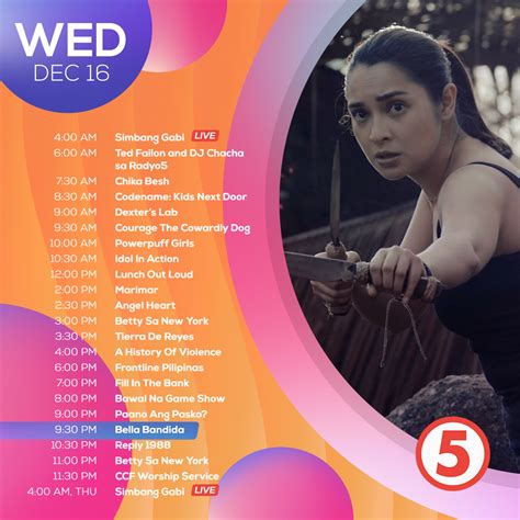 tv5 program schedule|TV 5 Schedules .